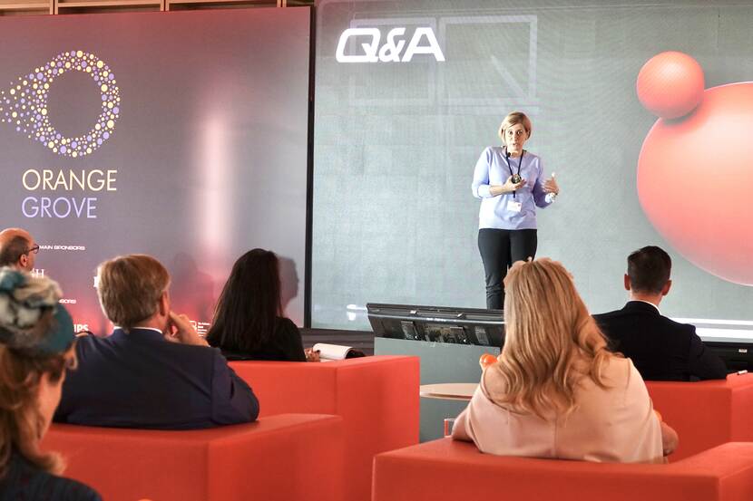 King Willem-Alexander and Queen Máxima attend a pitch competition for startups organised by Orange Grove in Athens