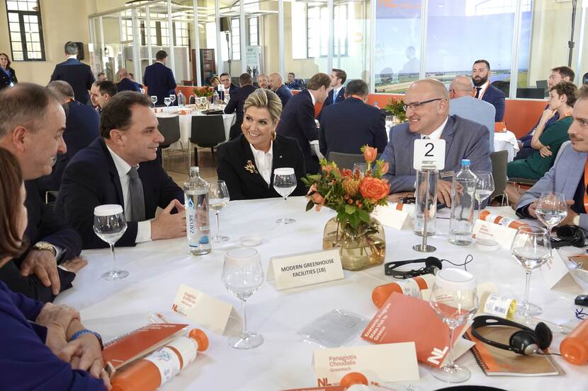 Queen Máxima at an economic session on sustainability and agriculture in Thessaloniki