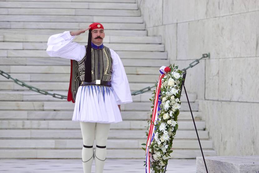 Monument of the Unknown Soldier in Syntagma Square in Athens