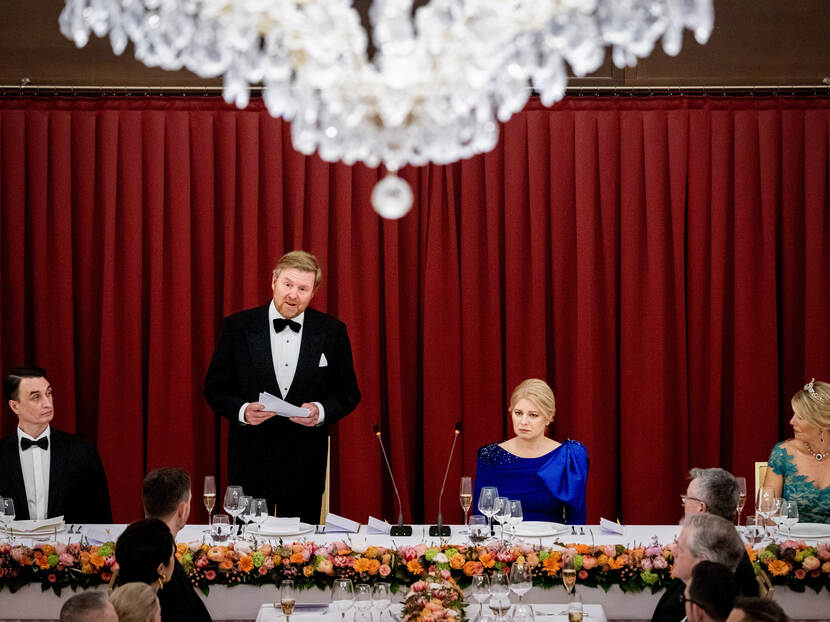 King Willem-Alexander state banquet Bratislava