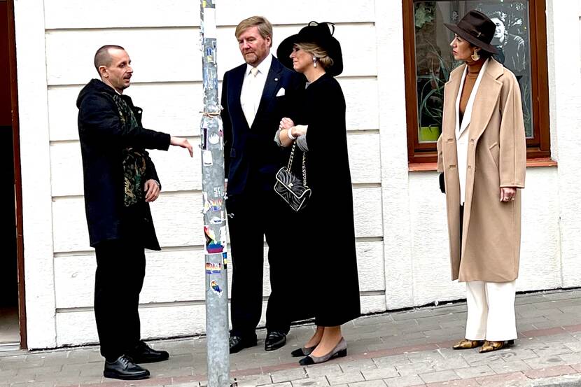 King Willem-Alexander and Queen Máxima visit LGBTIQ+ bar Tepláreň in Bratislava