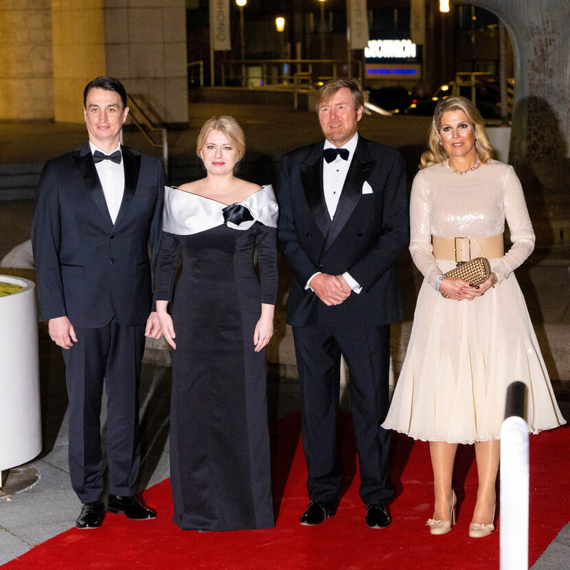 King Willem-Alexander and Queen Máxima at Slovak National Theatre in Bratislava