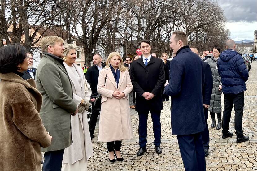 King Willem-Alexander and Queen Máxima in Spišská Sobota district of Poprad Slovakia