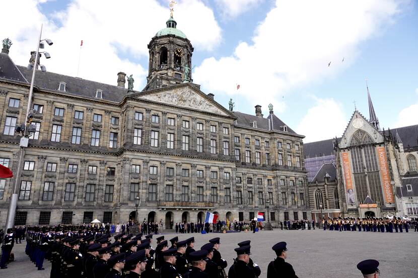 Welcome ceremony Dam Square Amsterdam