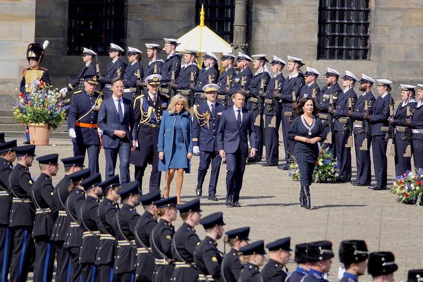President Macron wreath-laying ceremony