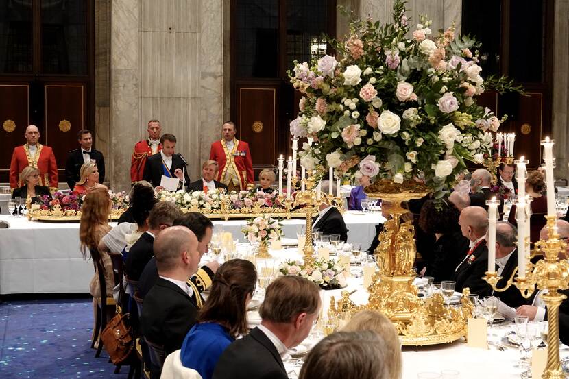 Speech President Macron at state banquet Royal Palace Amsterdam