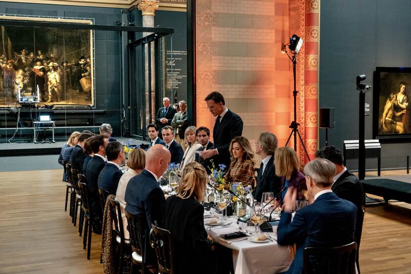 Diner Rijksmuseum state visit President Macron France