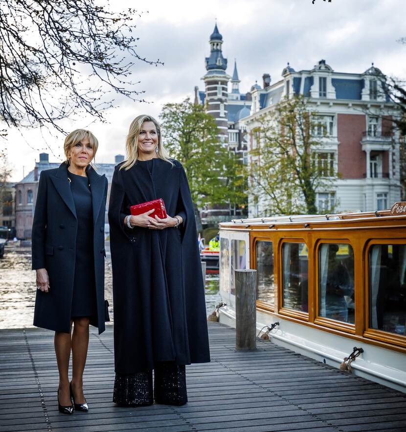 Queen Máxima and Brigitte Macron Amsterdam