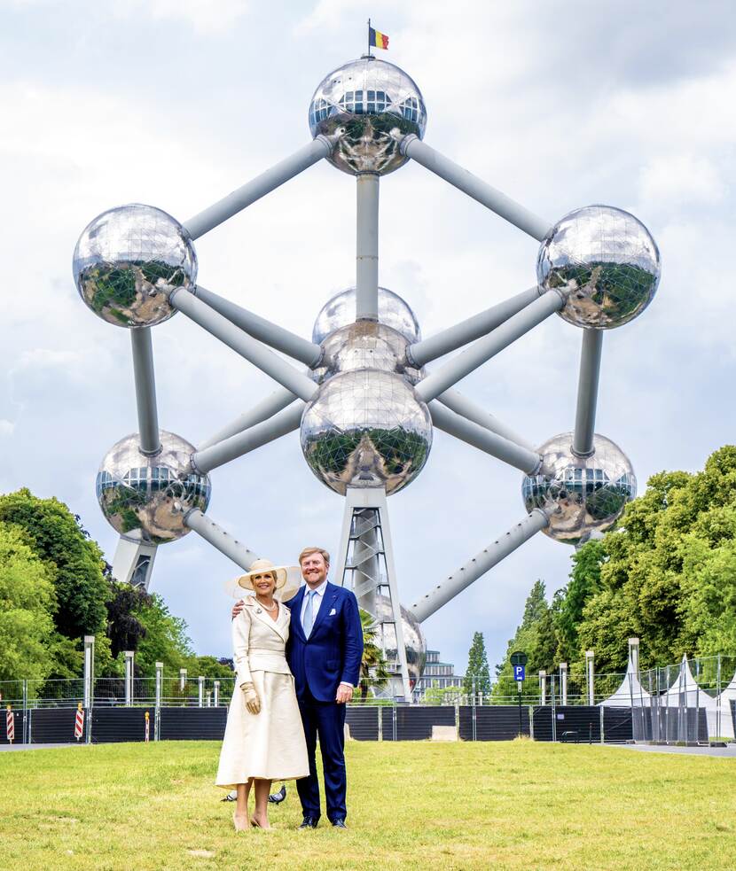 Atomium state visit Belgium King Willem-Alexander and Queen Máxima