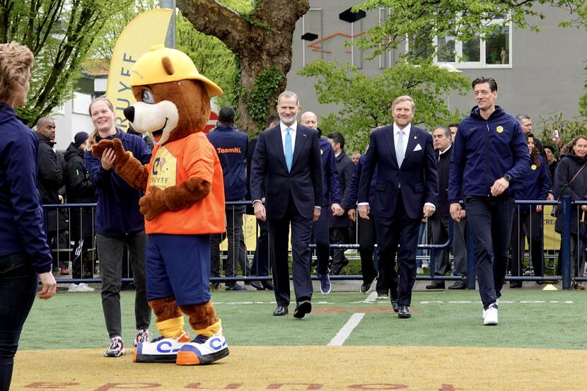 State visit King and Queen of Spain Cruyff Foundation