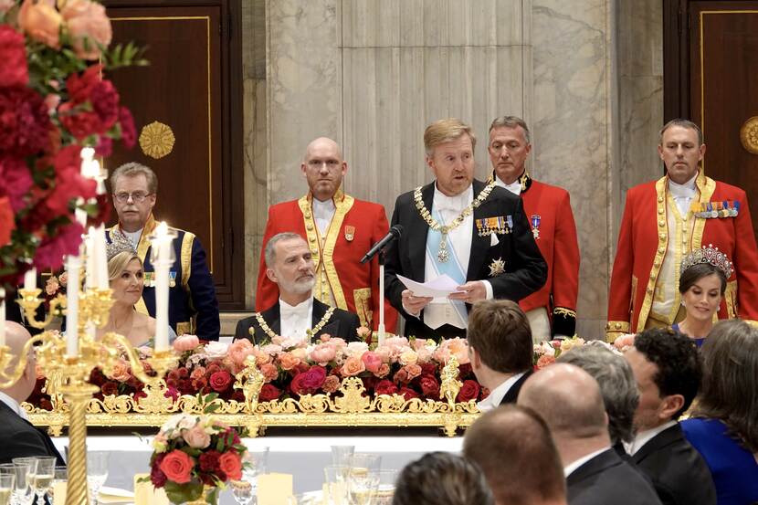 Speech King Willem-Alexander at state banquet state visit Spain