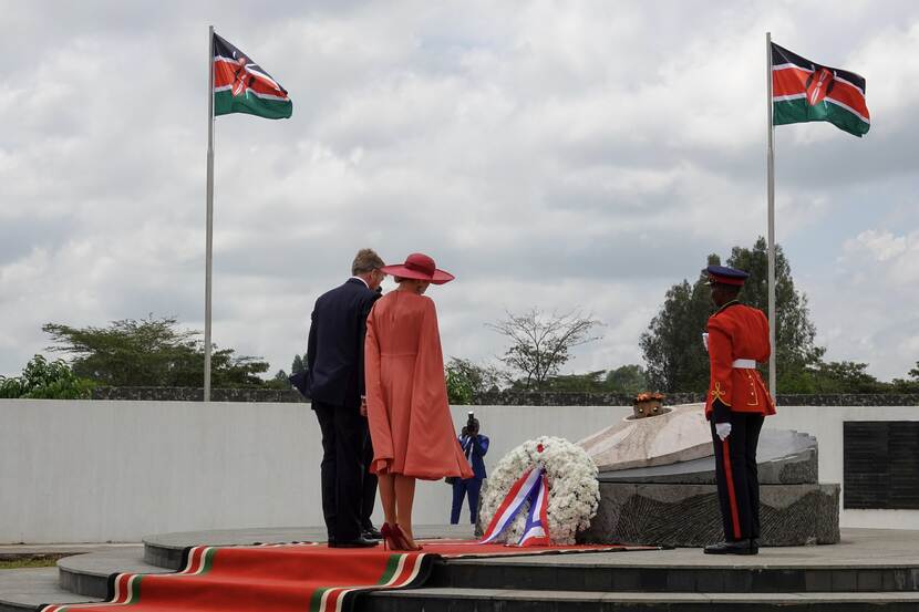 Wreath-laying ceremony state visit Kenya