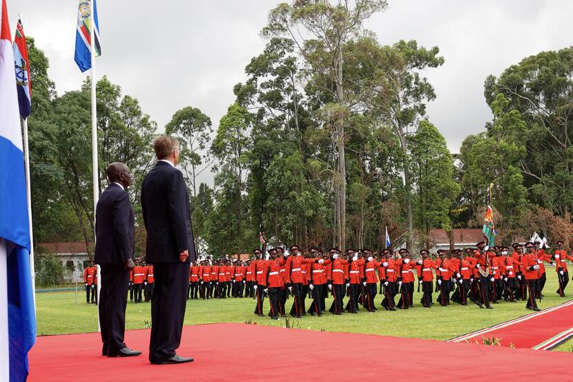Welcome ceremony state visit Kenya