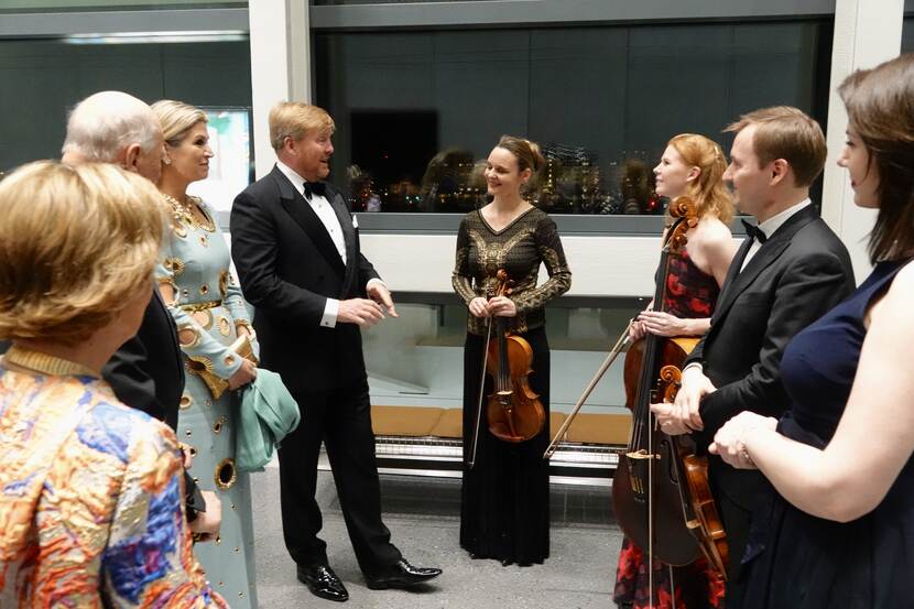 The Royal Couple after the concert at the Munchmuseum.