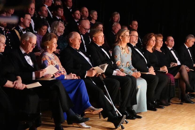 The Royal Couple during the concert at the Munchmuseum.