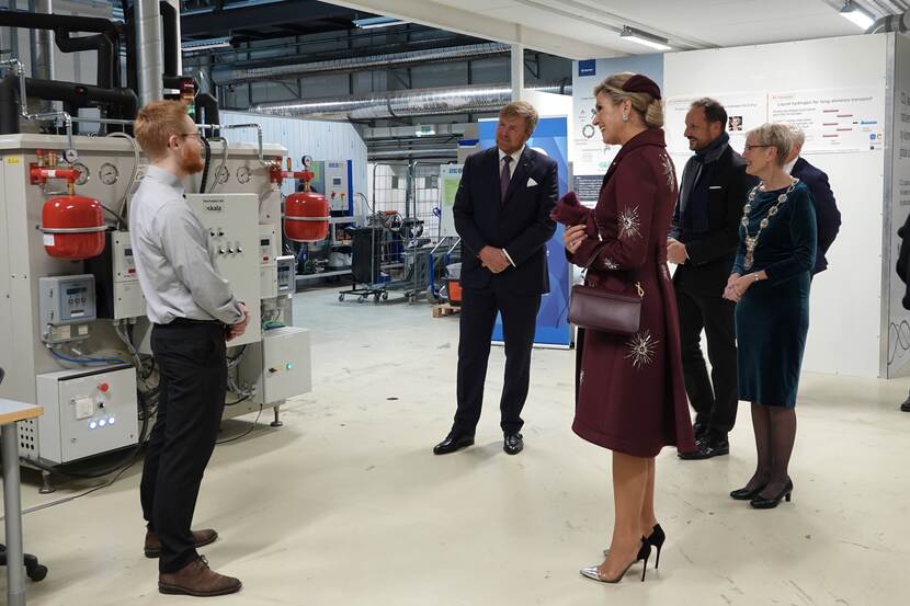 State visit norway royal couple at the university.