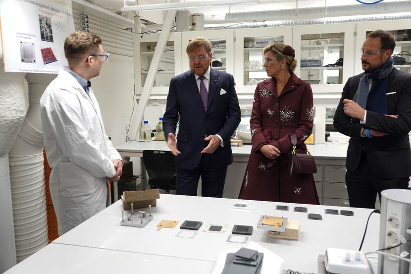 State visit norway royal couple at the university.